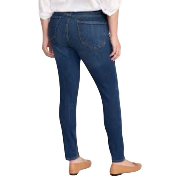 Old Navy Rockstar Mid Rise Skinny Jeans Blue Dark Wash Size 8 - Picture 1 of 10